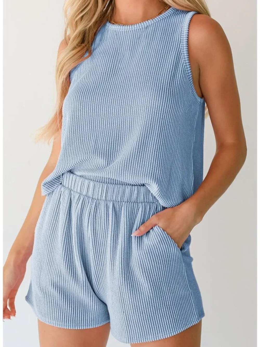 Women's Summer 2 Piece Outfits Shorts Sets Matching Set Loungewear 2026